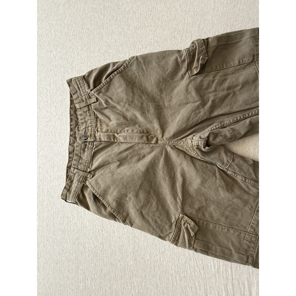 J Galt Woman's Small Green Cargo Pant With Art Drawn On